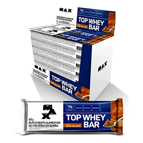 Max Titanium Top Whey Bar (Sabor Doce de Leite) - 41g