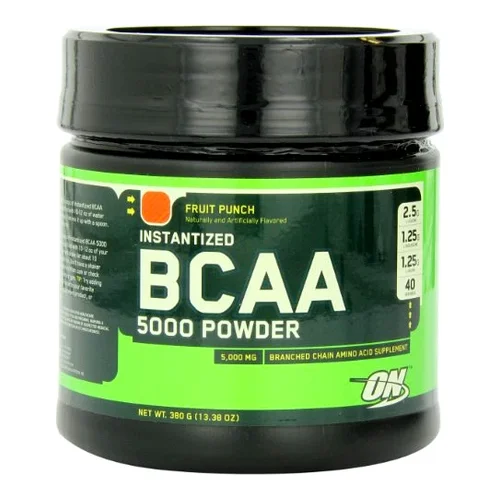 Optimum Nutrition BCAA Powder 5000 Sabor Fruit Punch