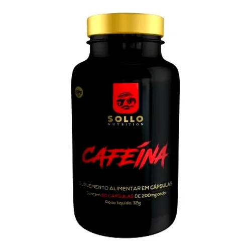 Cafeína 200mg - 60 Cápsulas - Sollo Nutrition