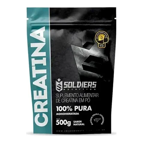 Creatina Monohidratada 100% Pura Soldiers Nutrition Refil 500g