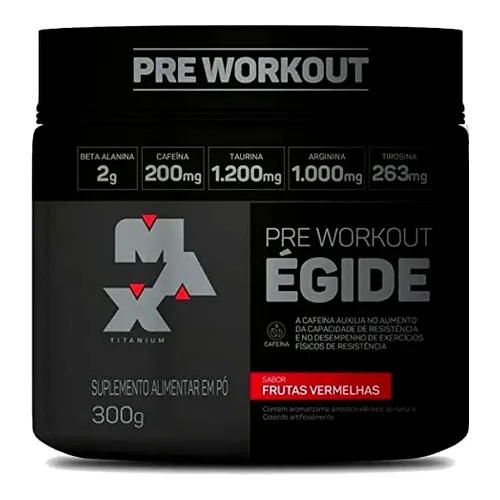 Égide Pré-Treino Sabor Frutas Vermelhas 300g - Max Titanium