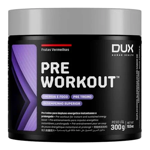 Pre Workout Stim Free Sabor Maçã Verde 300g - DUX Nutrition
