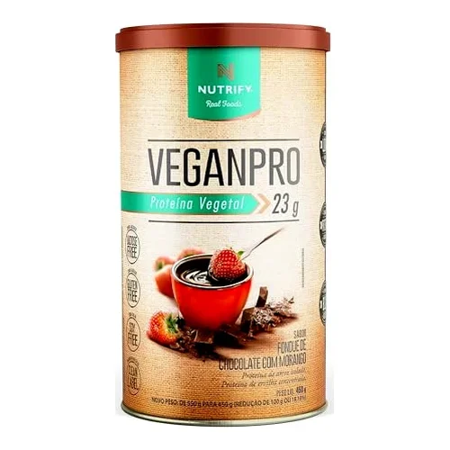 Nutrify VeganPro Blend Orgânico de Ervilha e Arroz Sabor Fondant de Chocolate 800g