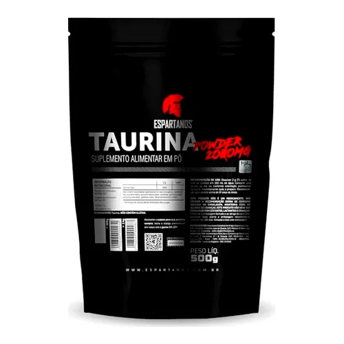 Taurina em Pó 100% Pura 500g - Espartanos